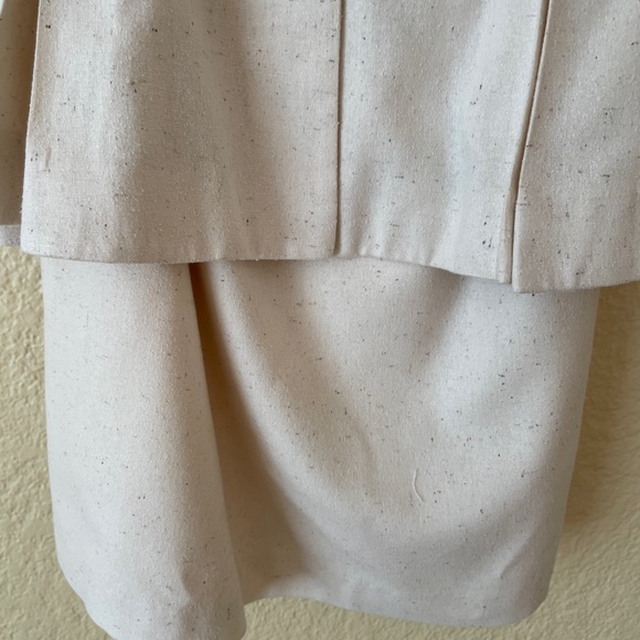 Vintage Edie Johne 1980s Silk Cream and Gold Embellished Blouse & Skirt Set - Picture 11 of 16